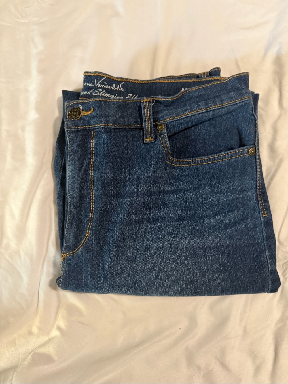 Gloria Vanderbilt Amanda All-Around Slimming Crop Jeans 14 - Picture 5 of 5